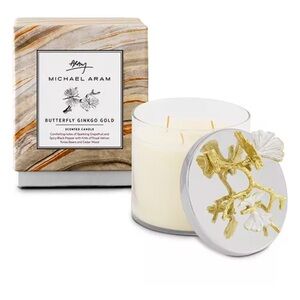 Michael Aram Butterfly Ginkgo Scented Candle NWT